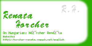 renata horcher business card